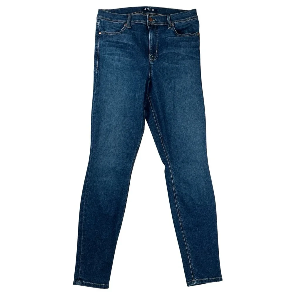 Anthropologie Level 99 Skinny Jeggings Jeans Women's Size‎ 32 Monarch Dark Wash
